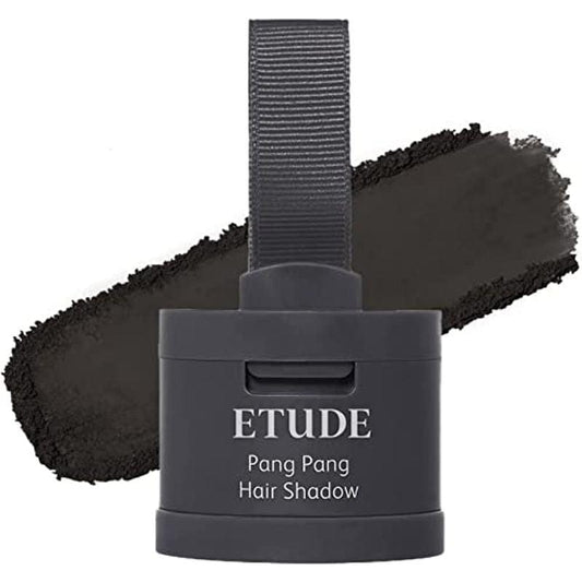ETUDE Pang Pang Hair Shadow compact with dark black swatch strip