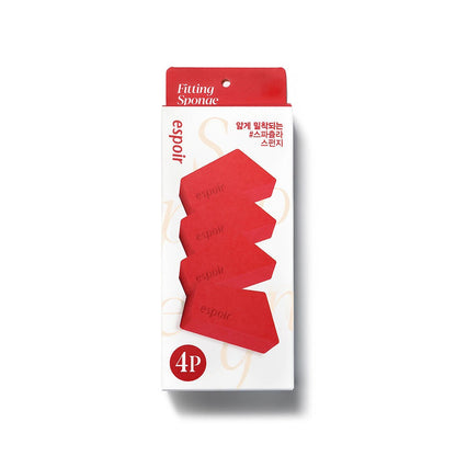 ESPOIR Fitting Sponge Handy Makeup Puff Set (4pcs)