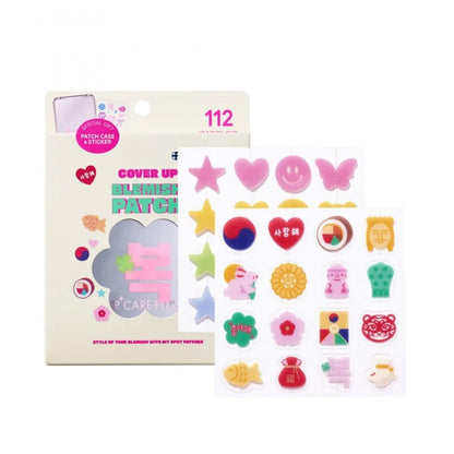 Care Plus Cover Up Blemish Patch – Korean Edition (112 Patches + Gift Case)
