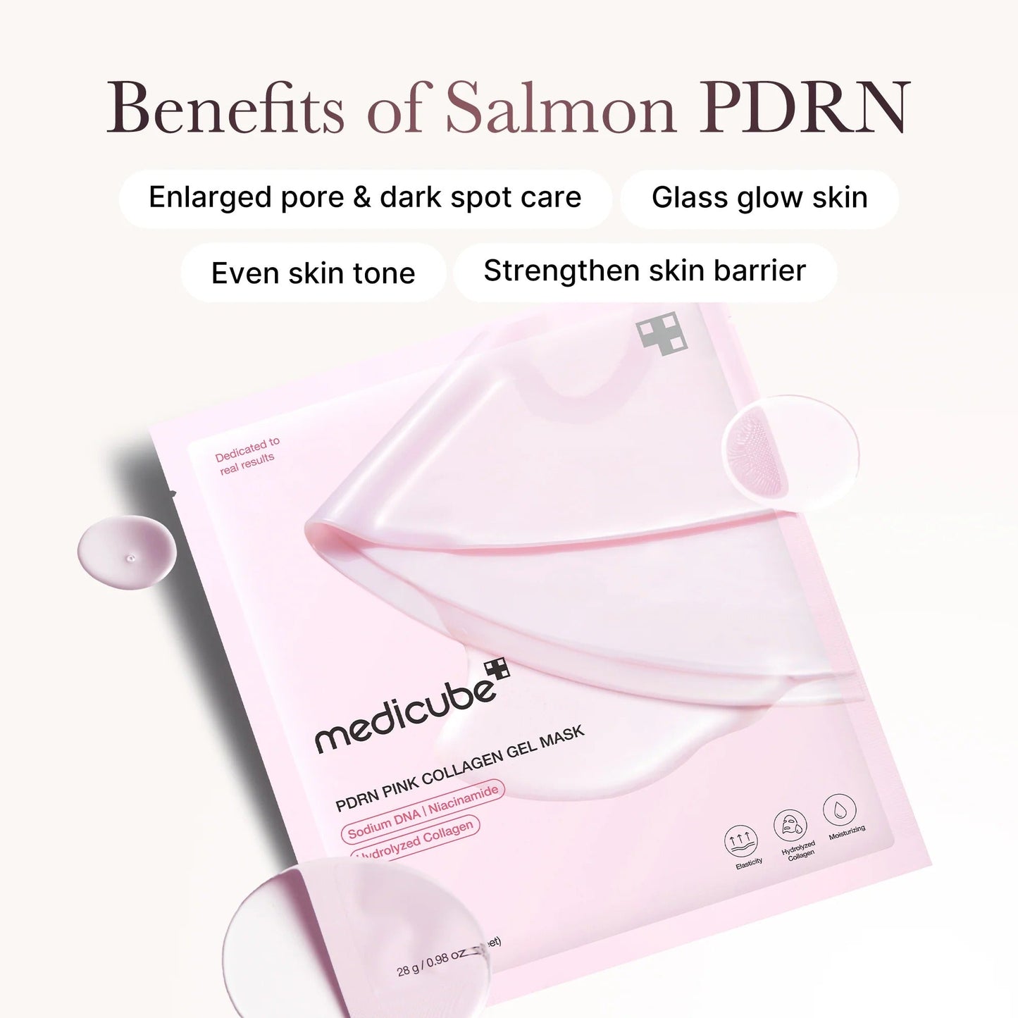 MEDICUBE PDRN Pink Collagen Gel Mask – Hydrating & Firming Sheet Mask