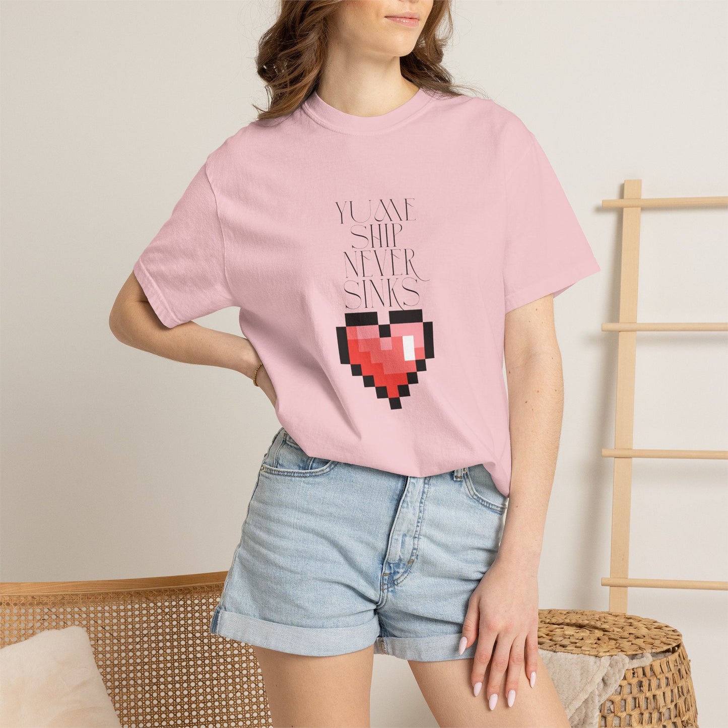 Pixel Heart Unisex Tee  Retro 8 Bit Gaming Shirt |By Aprasi