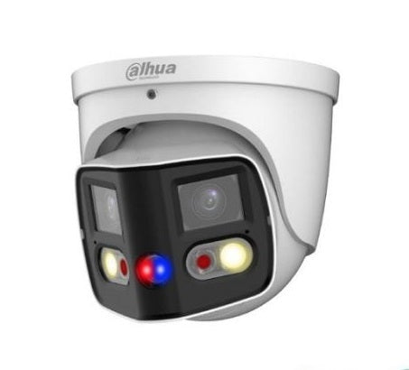 Dahua DH‑IPC‑PDW3849‑A180‑AS‑PV 8MP TiOC Duo Splicing 180° Wide‑Angle Eyeball WizSense Network Camera (IP67, Smart Dual Light, EPTZ)