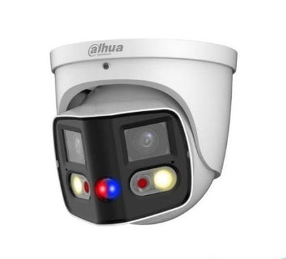 Dahua DH‑IPC‑PDW3849‑A180‑AS‑PV 8MP TiOC Duo Splicing 180° Wide‑Angle Eyeball WizSense Network Camera (IP67, Smart Dual Light, EPTZ)