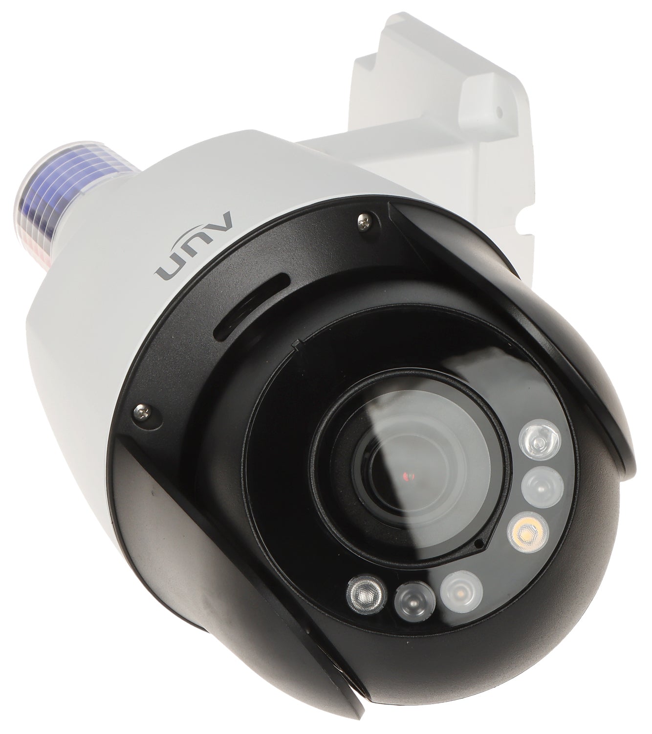 Uniview IPC675LFW-AX4DUPKC-VG 5MP LightHunter Active Deterrence Mini PTZ Camera – Auto-Tracking, 4X Zoom, 50m Smart IR, Built-in Mic & Speaker, IP66, PoE (Easy Series)