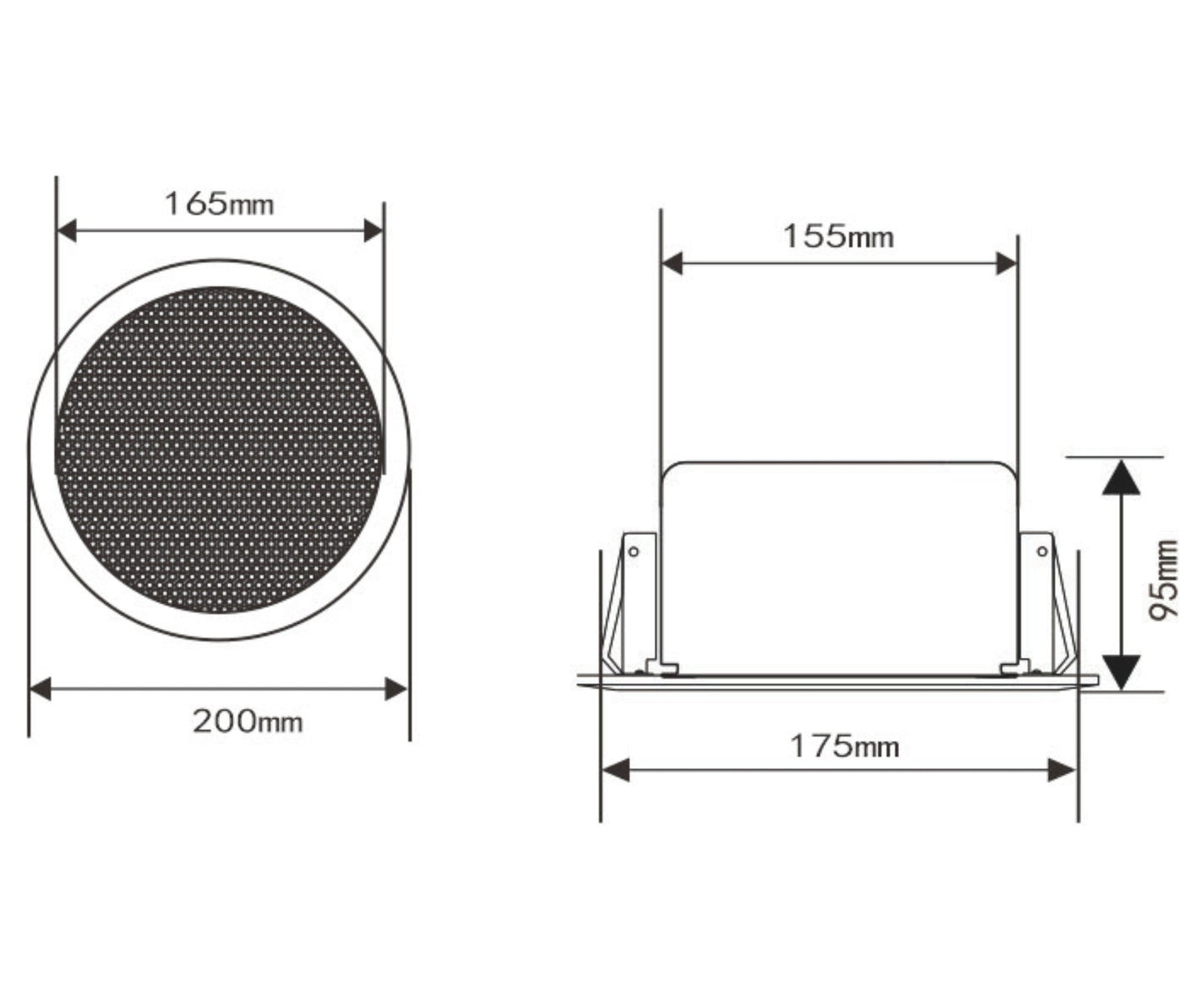Uniview IPS301015-S 15W PoE Ceiling IP Speaker with Two-Way Audio & ONVIF Integration