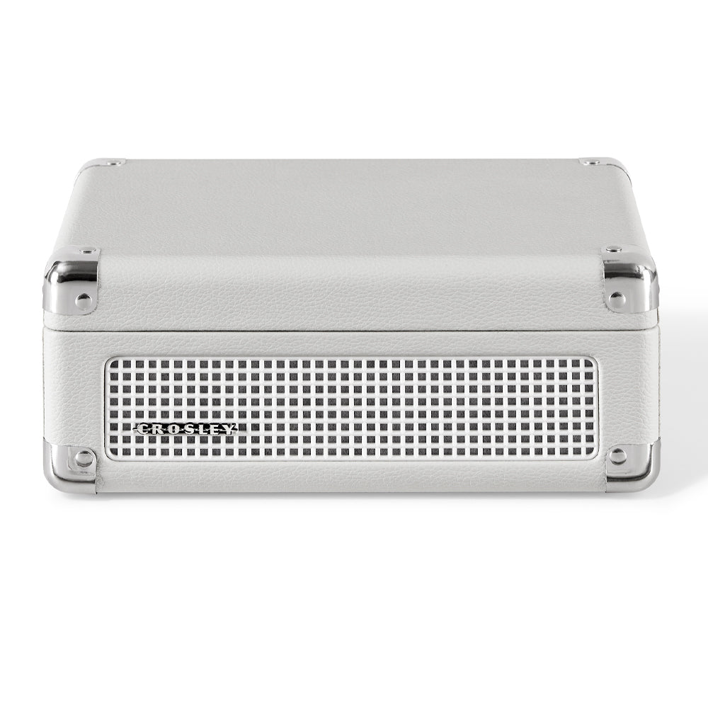 Crosley Cruiser Portable Retro CD Player with Stereo Bluetooth Speakers, FM Radio - White Sands