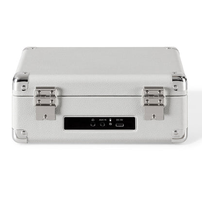 Crosley Cruiser Portable Retro CD Player with Stereo Bluetooth Speakers, FM Radio - White Sands
