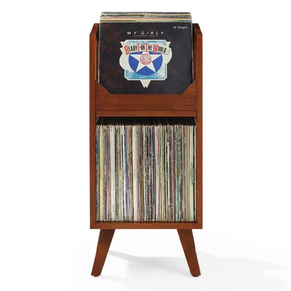 Crosley Asheville Small Vinyl Storage Stand – Walnut