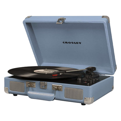 Crosley Cruiser Bluetooth Portable Turntable - Tourmaline + Bundled Crosley Record Storage Crate