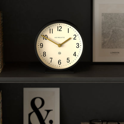 Newgate Q Mantel Clock-Black