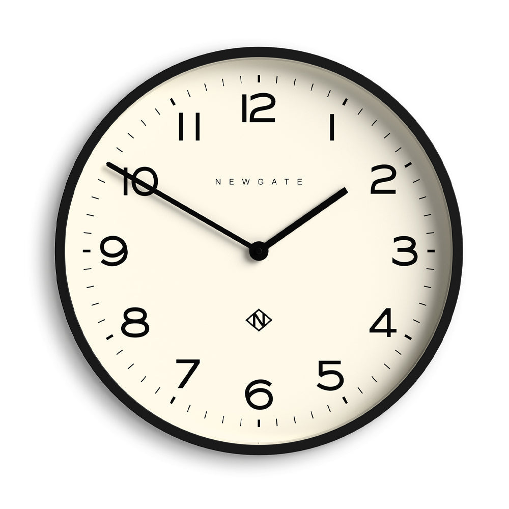 Newgate Number Two Echo Wall Clock-Black