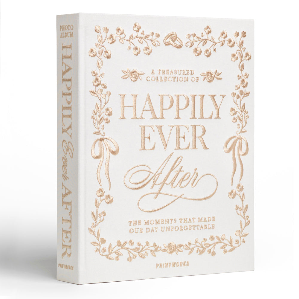 Printworks Embroidered Photo Album-Happily Ever After
