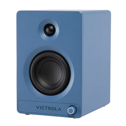 Victrola Tempo Bookshelf Speakers - Blue