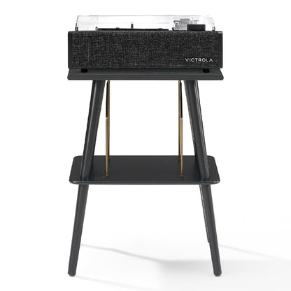 Victrola Eastwood II Turntable - Black + Turntable Stand Bundle - Black
