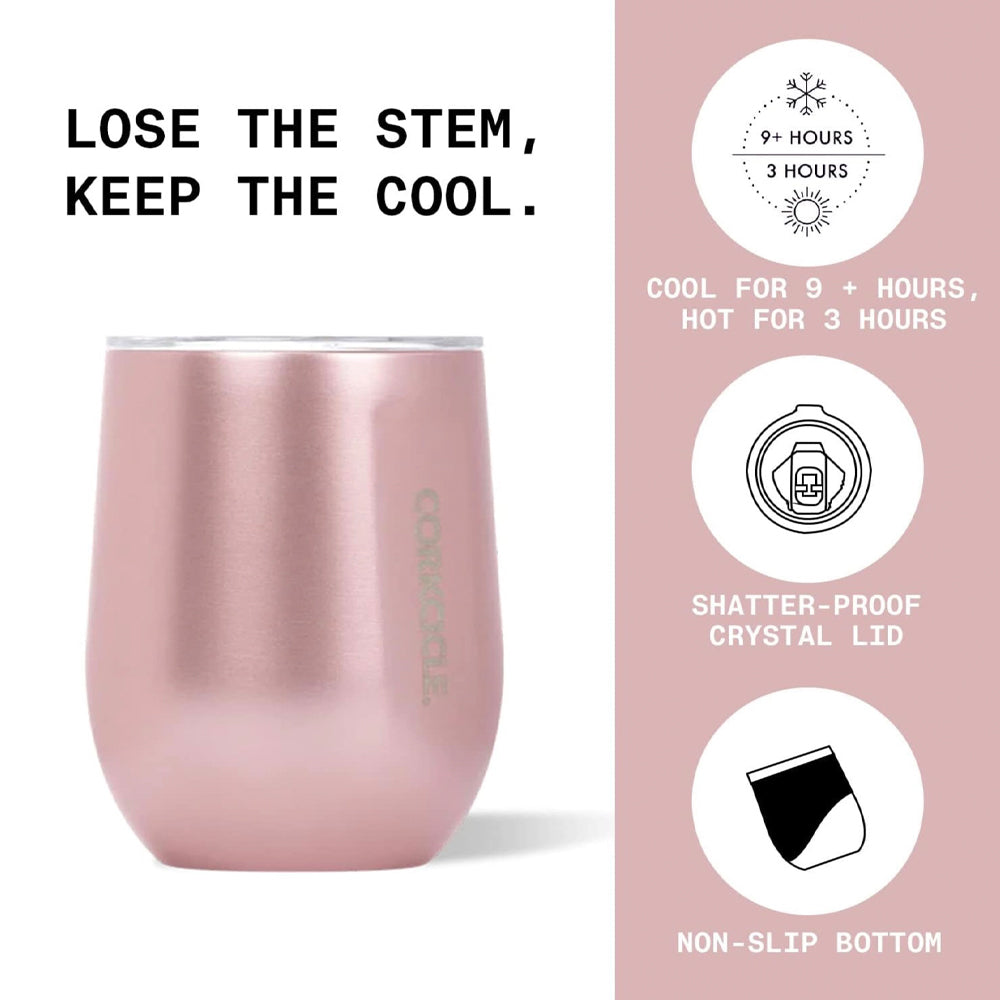 Corkcicle Stemless - 355ml Matte Black