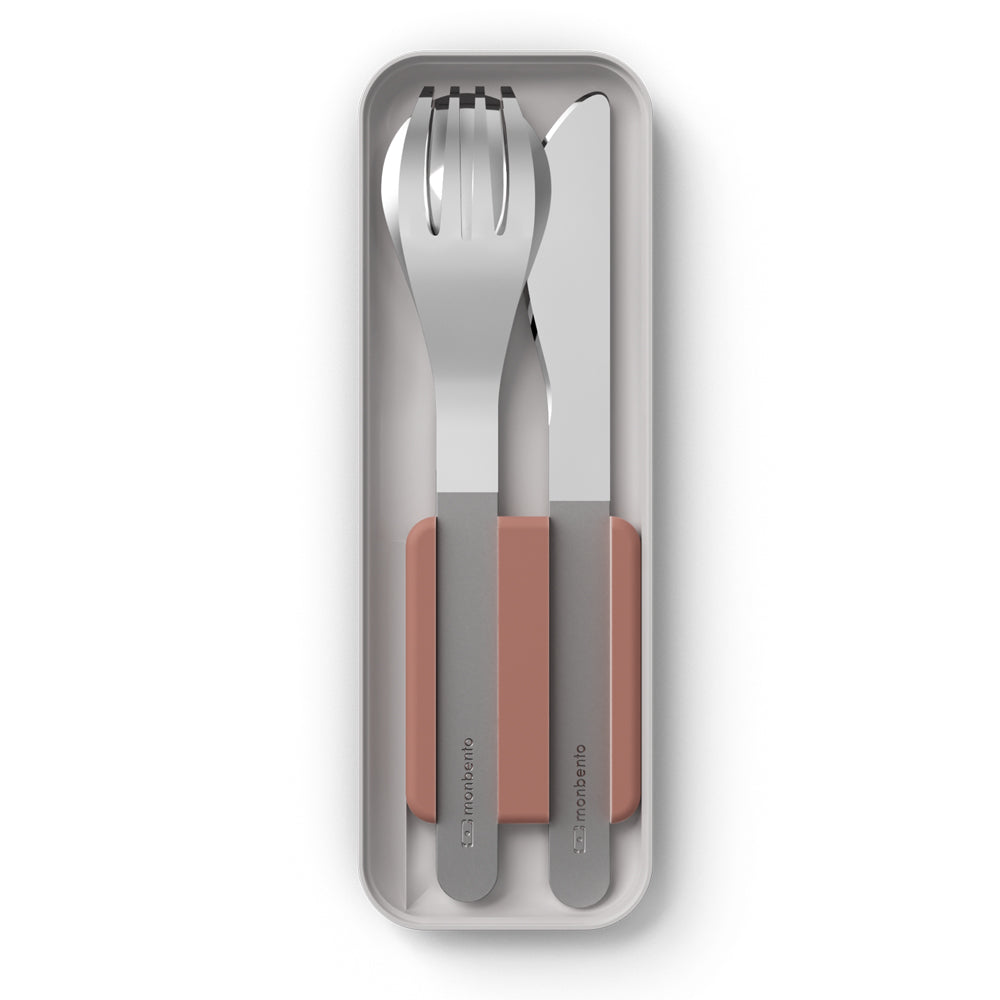 Monbento Mb Slim Box - Trio Knife - Rosa Moka