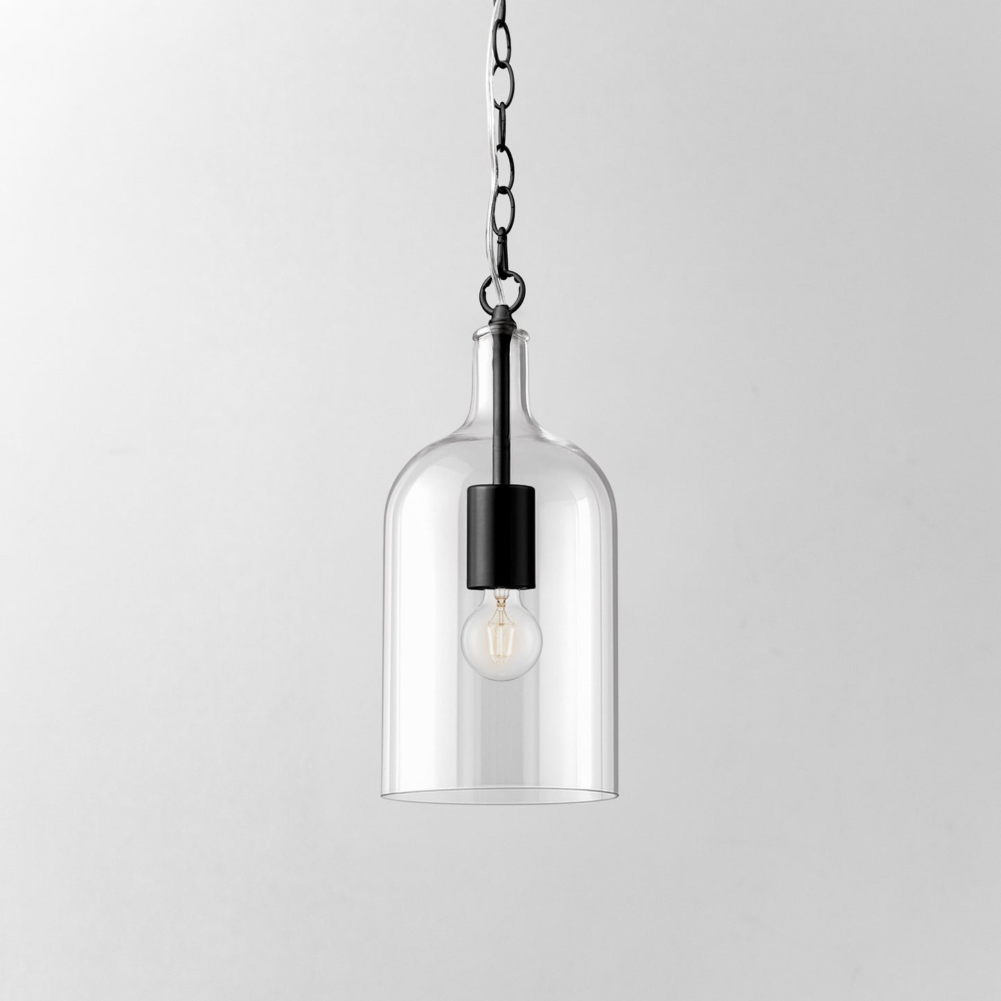 Kendal Glass Pendant Light - Black