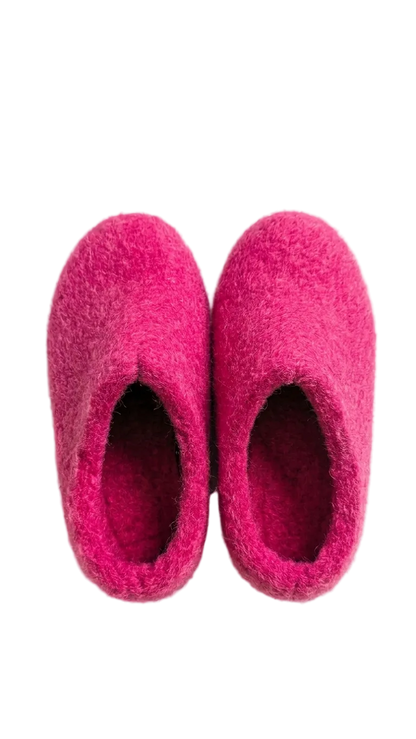 Kids Wool Felt Slippers – Handmade 100% NZ Wool Children's House Shoes
