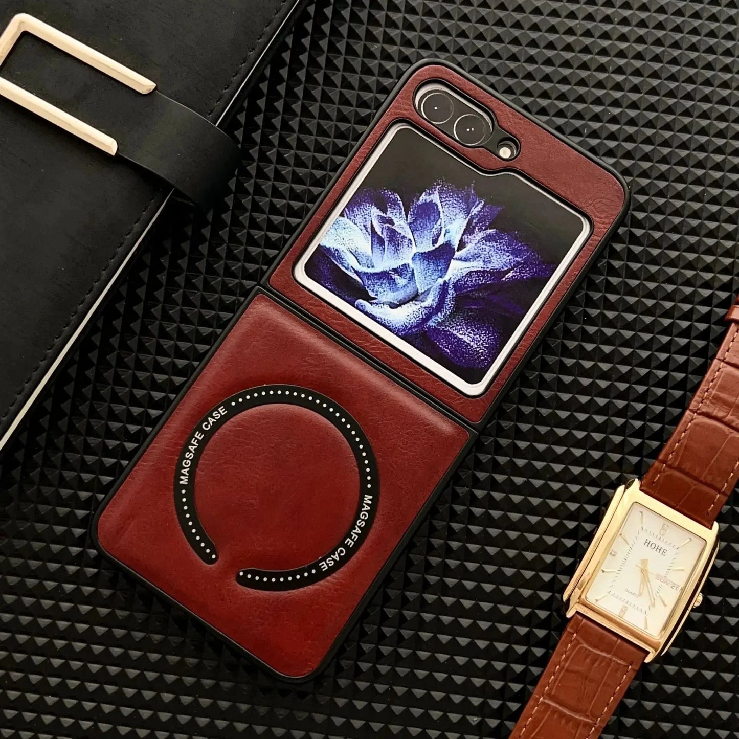 Samsung Z Flip Leather Phone Case