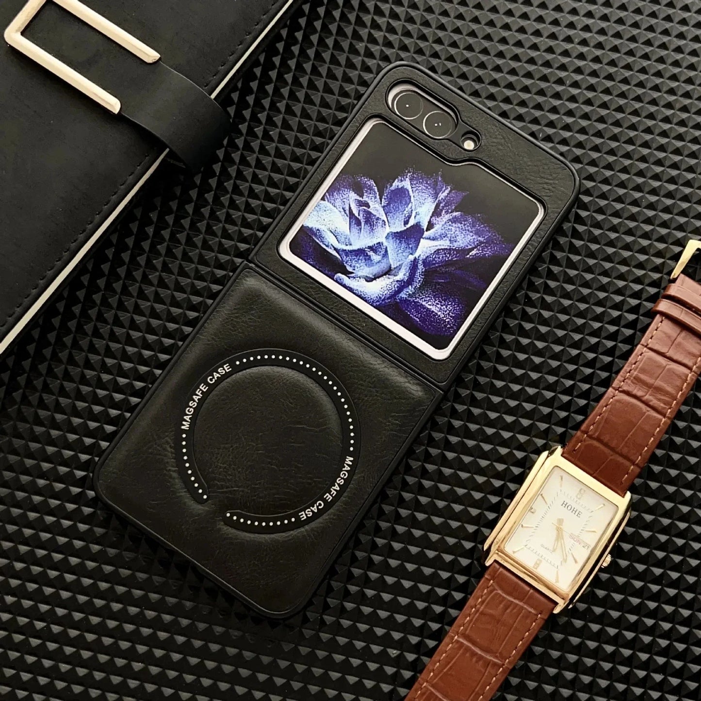 Samsung Z Flip Leather Phone Case