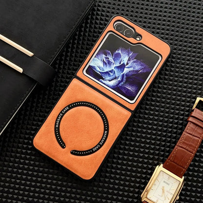 Samsung Z Flip Leather Phone Case