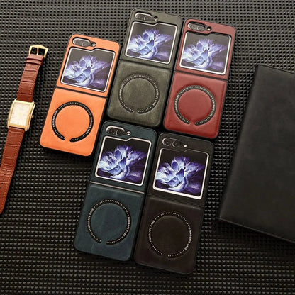 Samsung Z Flip Leather Phone Case