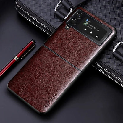 Samsung Z Flip Leather Case