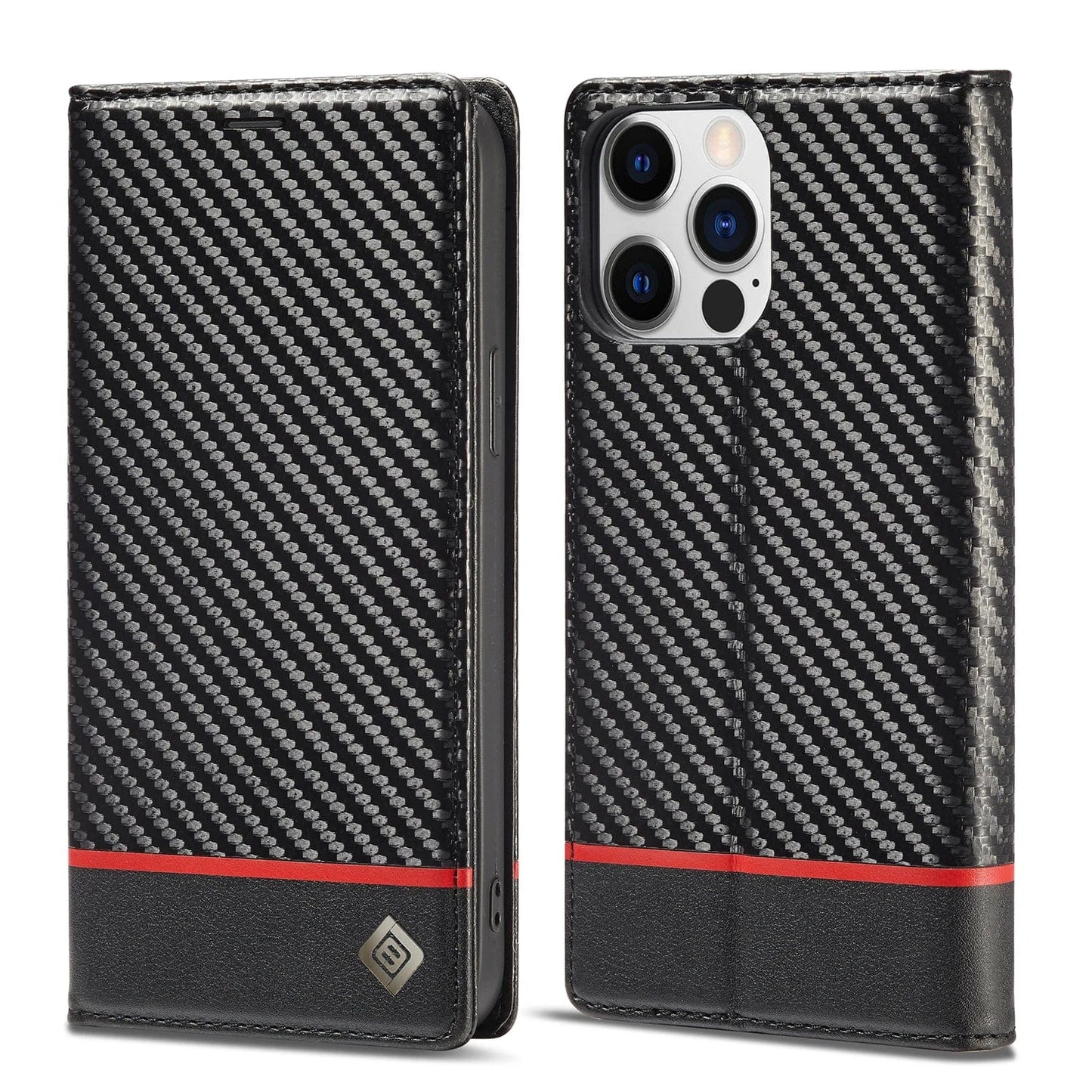 iPhone 16 Carbon Fiber Wallet Case