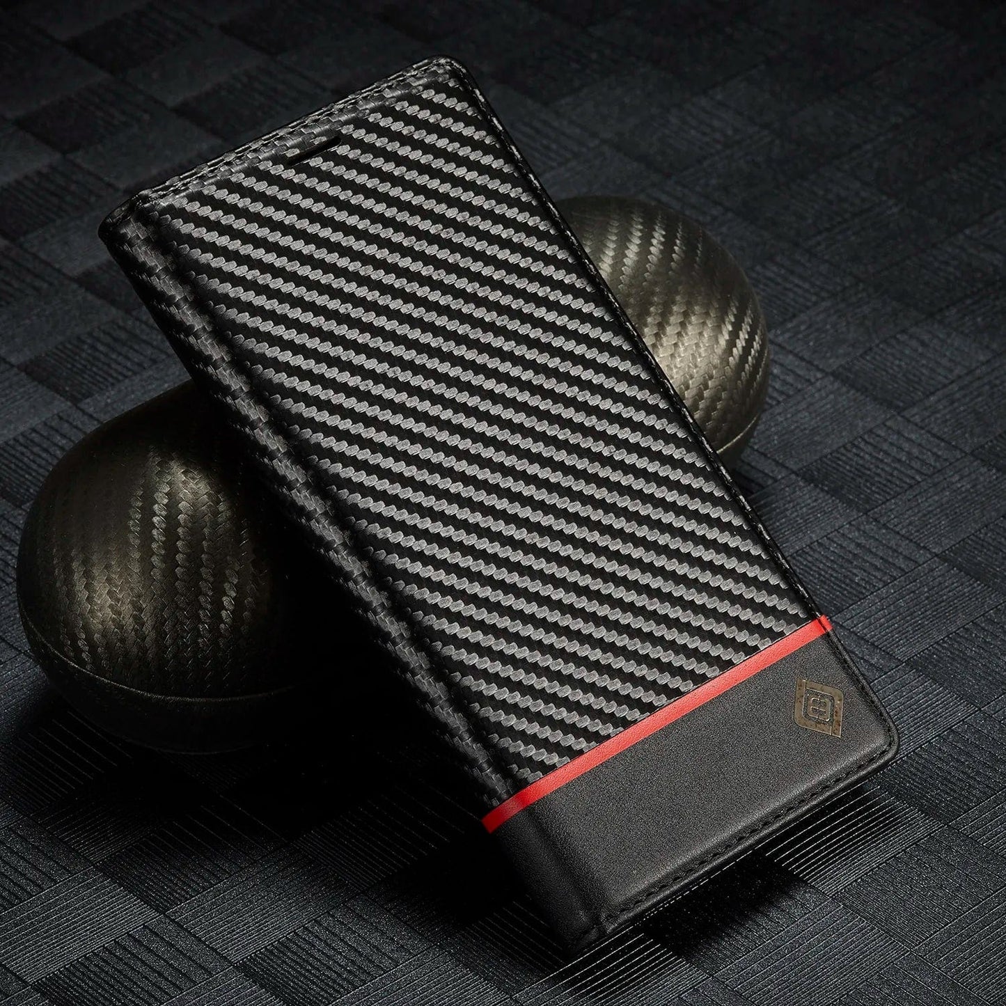 iPhone 15 Carbon Fiber Wallet Case