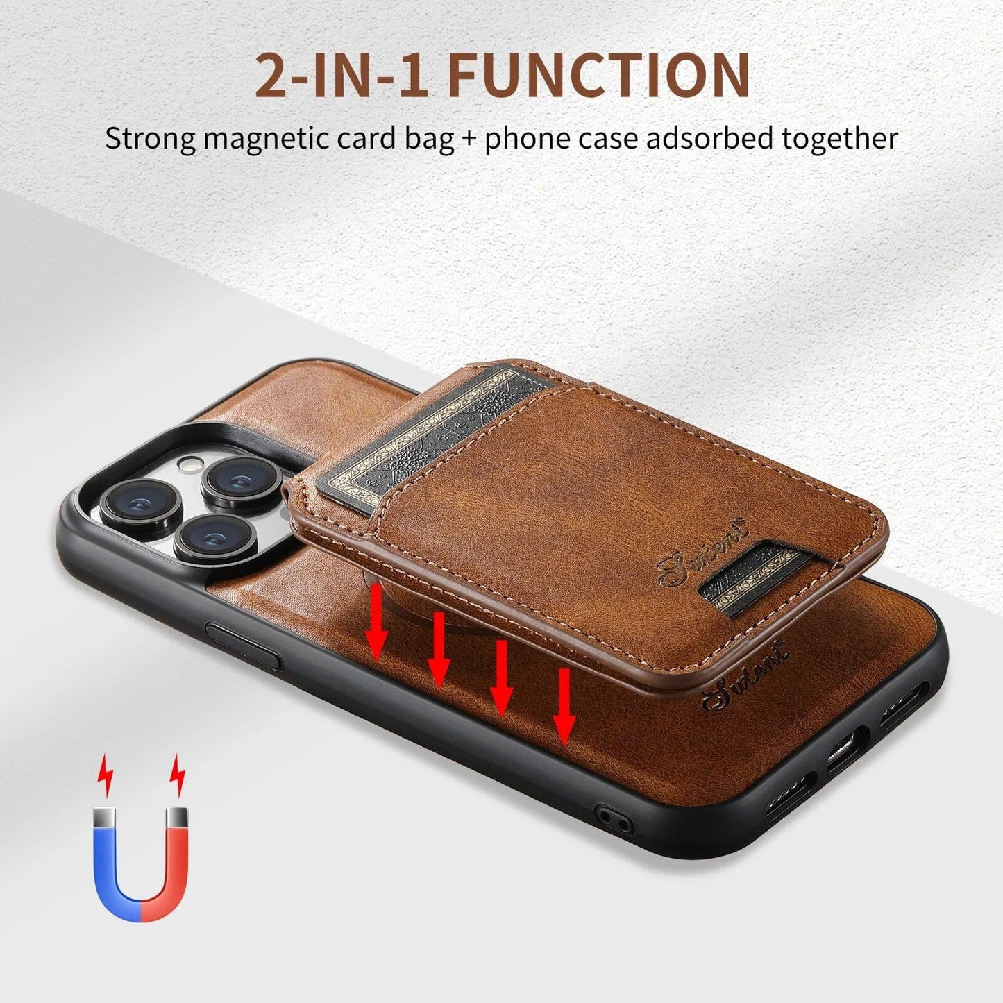iPhone Detachable MagSafe Wallet Case