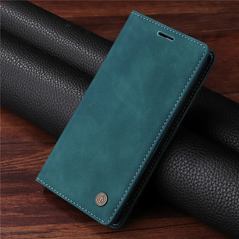 iPhone Magnetic Leather Wallet Case