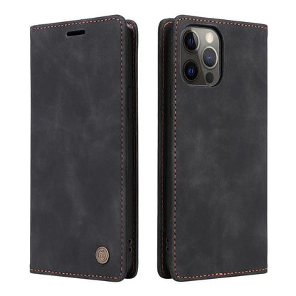 iPhone Magnetic Leather Wallet Case