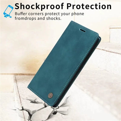 iPhone Magnetic Leather Wallet Case
