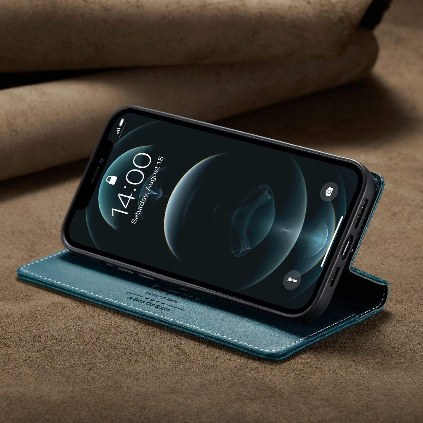 RFID iPhone Leather Wallet Case