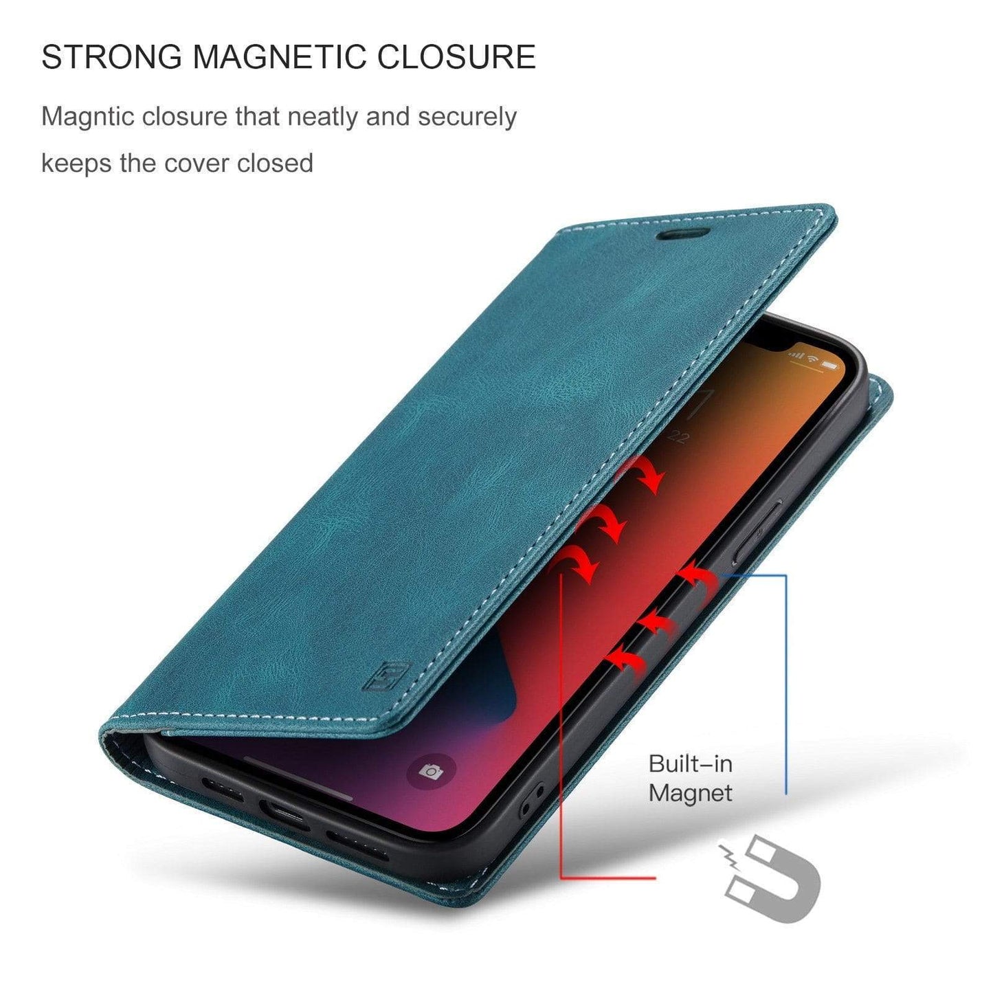 RFID iPhone Leather Wallet Case