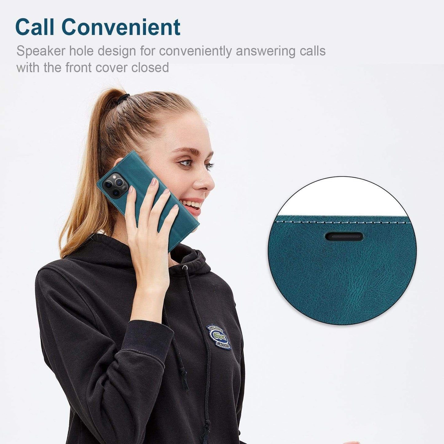 RFID iPhone Leather Wallet Case