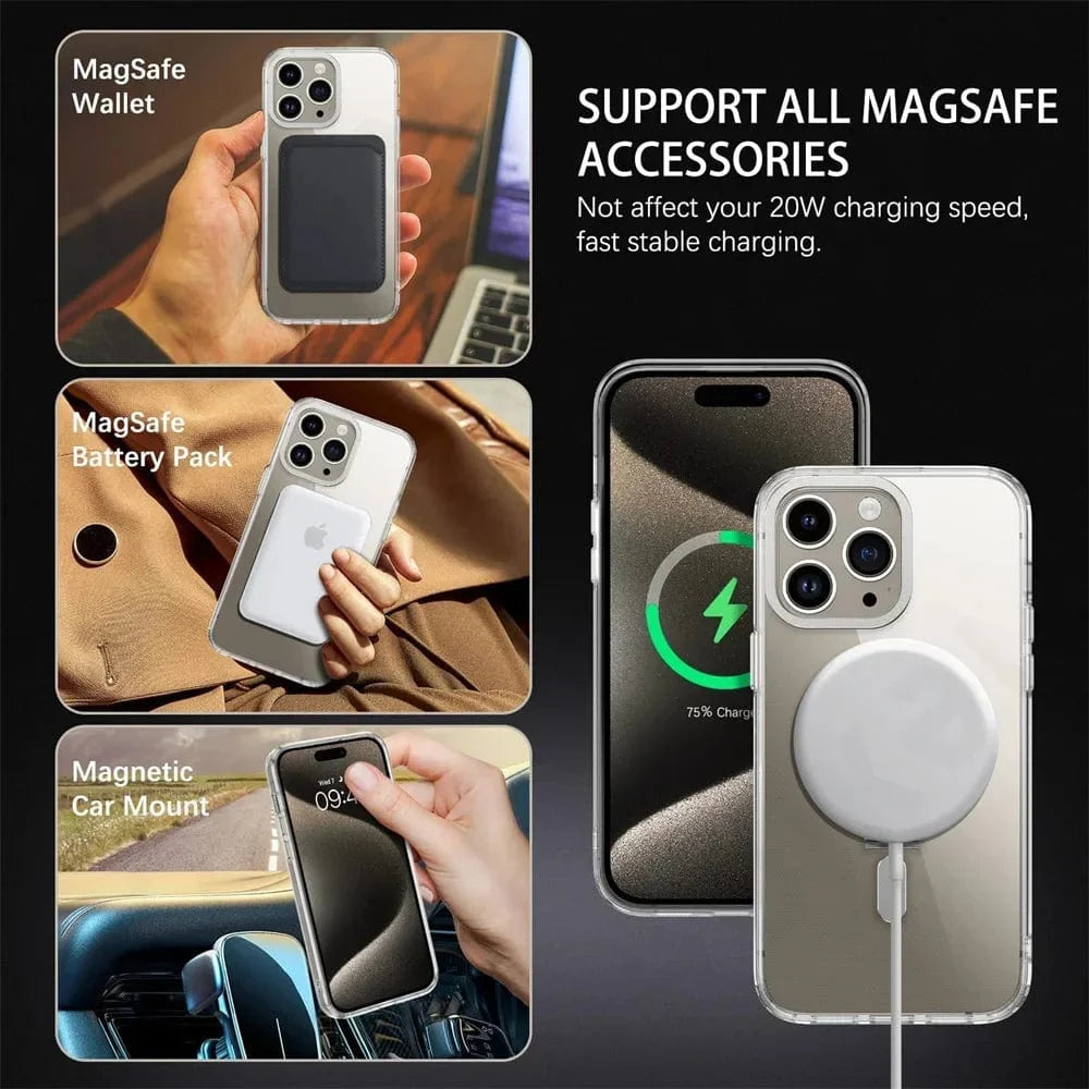 MagSafe iPhone 16 Ring Holder Clear Case