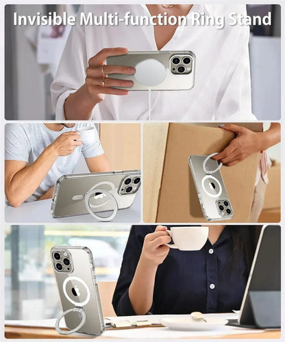MagSafe iPhone 16 Ring Holder Clear Case