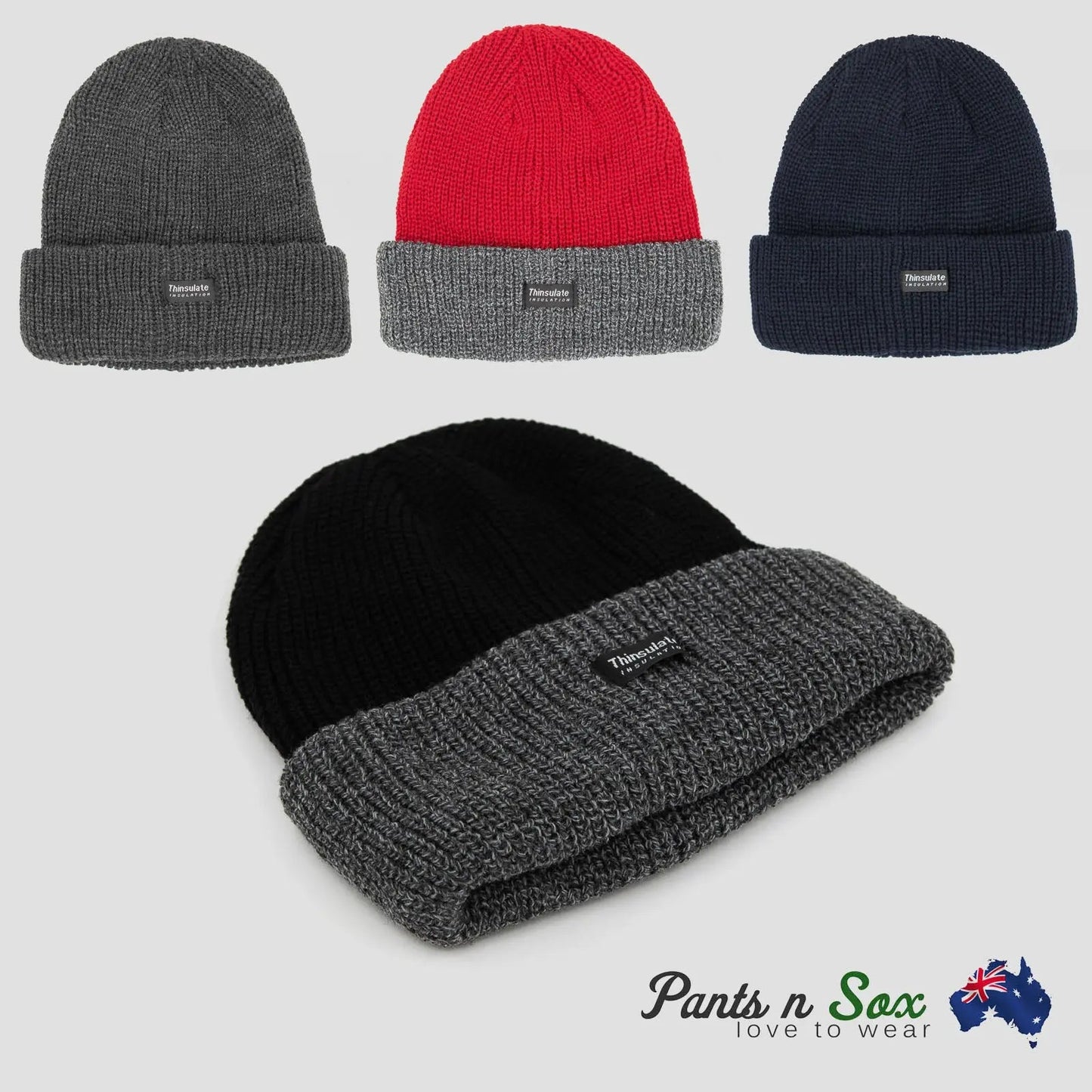 Fashion Knitted Hats Winter Mens Womens Unisex Hat Black Red Grey