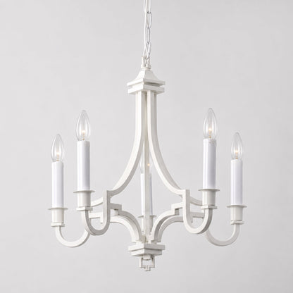 Kalani Modern Chandelier 5 Light - White