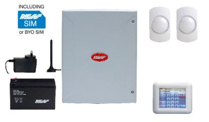 Ness D16XCEL 4G Security Alarm Kit with Navigator Keypad & Guardall GQ20 Quad PIRs | 16-Zone Touchscreen System – SKU: NASSK-9417