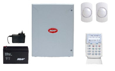 NESS D16XD 16-Zone Security Alarm Kit with KPX+ LCD Keypad & Guardall GP15 PIR Motion Detectors – SKU: NESS-K-6414