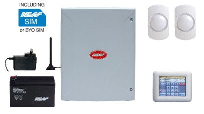 Ness D16XCEL 4G Alarm Kit with Navigator Keypad & Guardall GP15 PIRs | 16-Zone Touchscreen Security System – SKU: NESS-K-9416