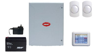 NESS D16XD Alarm Kit with Navigator Touchscreen Keypad & Guardall GP15 PIR Sensors – 16 Zone Security System – SKU: K-6416