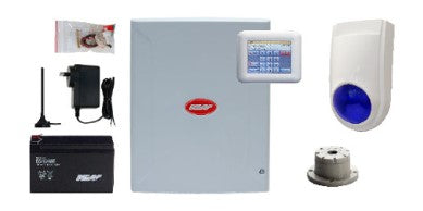 Ness D8XCEL 4G Alarm Kit with Navigator Touchscreen Keypad, Combo Siren & Screamer – SKU: K-9312C