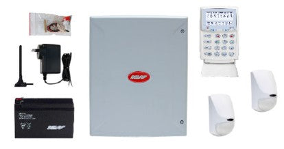 NESS D16XCEL4G Alarm Kit with KPX+ LCD Keypad and PIR Detection – 4G Communicator, 16 Zone Security System – SKU: NESS-K-9221
