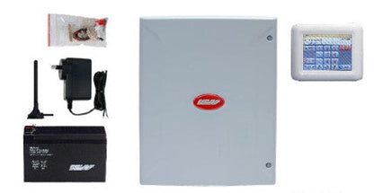 NESS D16XCEL Alarm Panel with Navigator Touchscreen Keypad & SIM | 16-Zone Security System with 4G & Access Control – SKU: NESSK-9323