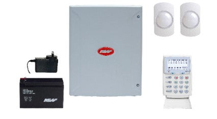 NESS D16XD 16-Zone Security System Kit with KPX+ LCD Keypad & Guardall GQ20 Quad PIRs – SKU: NESS-K-6415