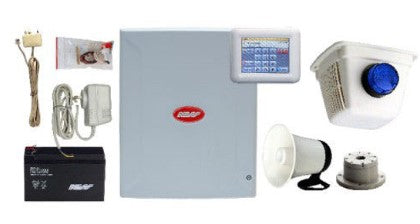 NESS D16XD Alarm Kit with Navigator Touchscreen Keypad, Siren, Screamer & Strobe – SKU: K-6313