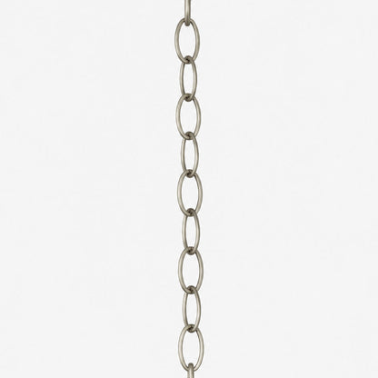 100cm Chain Extension Including Carabiner - Brushed Nickel